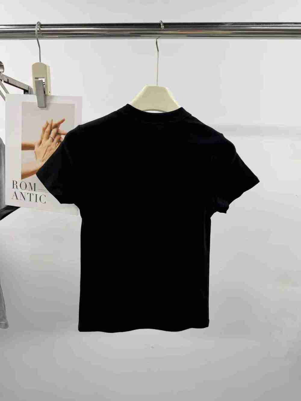 ✅Polo Ralph Lauren Large White Pony Logo Black Crew Neck Tee - Picture 2 of 6